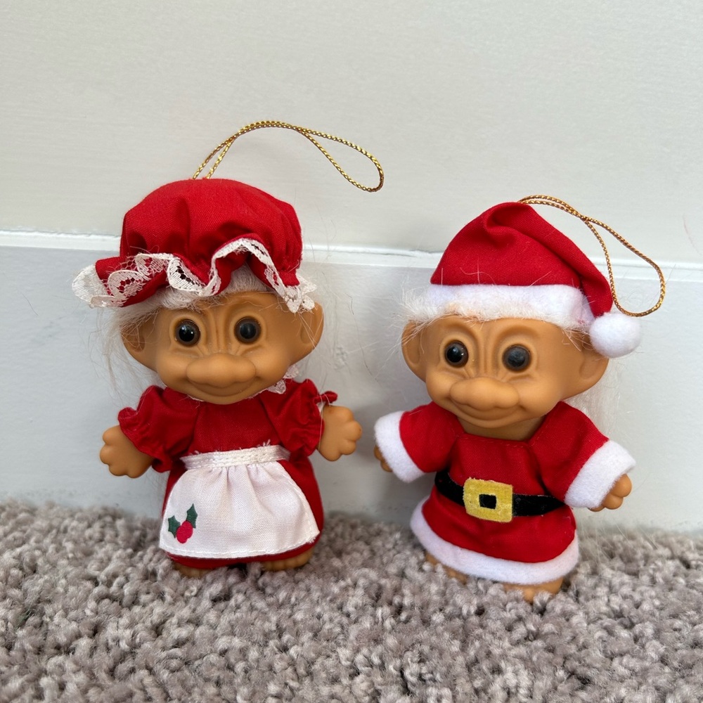 Vintage 90s Trolls - Christmas ornaments
